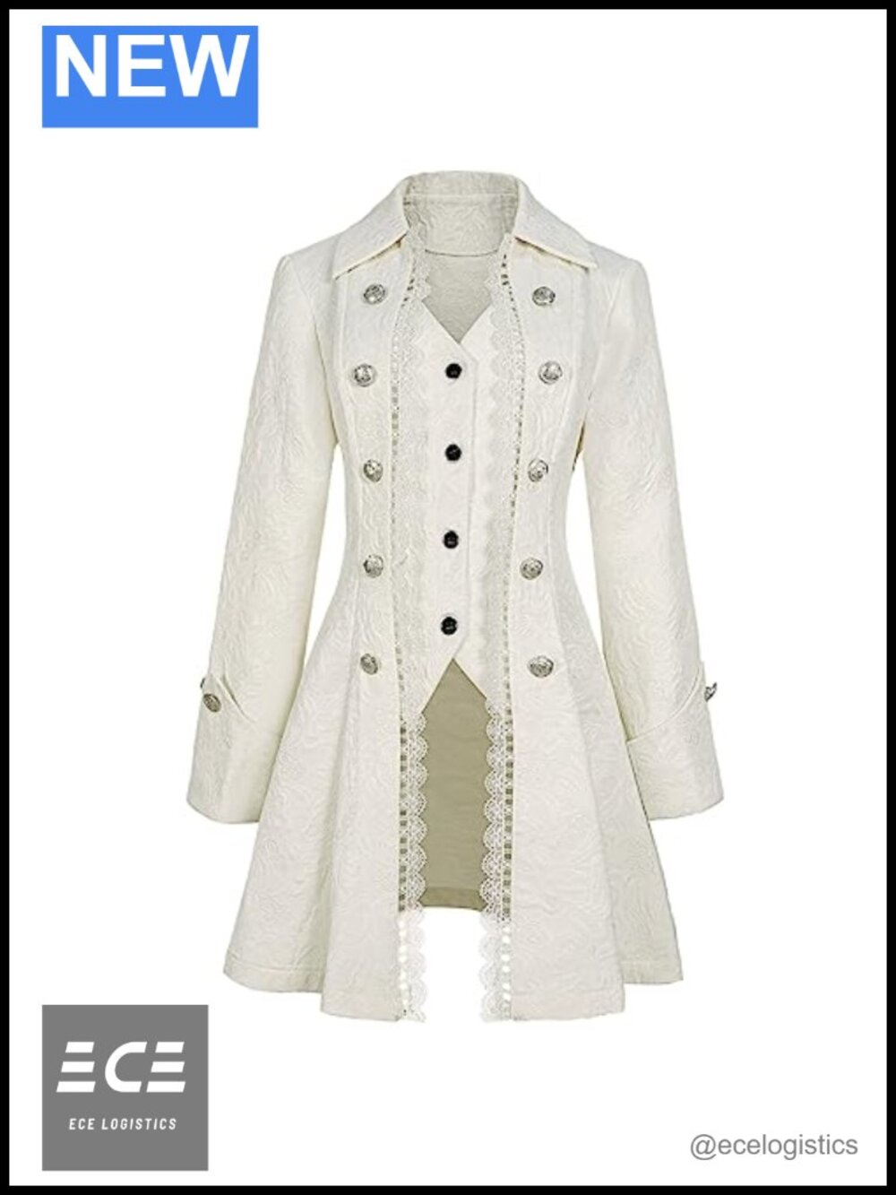 Steampunk Victorian Gothic Tailcoat Jacket Polyester Women's